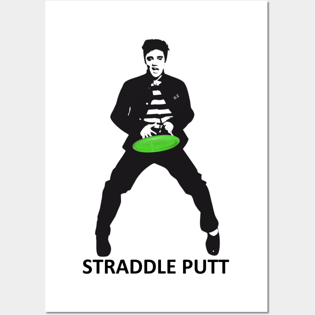 Rock 'n' Roll the Disc Golf Straddle Putt Wall Art by discgolfdesigns